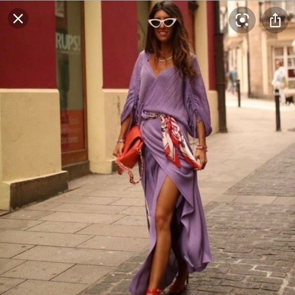 Knit wrap dress - Picture 2 of 9